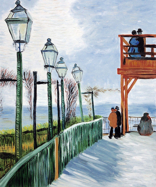 Van Gogh Belvedere Overlooking Montmartre 1886 Oil Painting Van Gogh Belvedere Overlooking Montmartre 1886 Unframed Loose Canvas