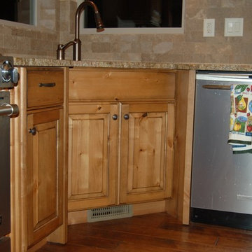 Knotty Alder cabinets new construction