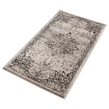Well Woven Amba Sultana Traditional Vintage Grey Area Rug 2'3" x 3'11" AM-68