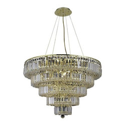 Elegant Lighting - Elegant Lighting 2036D30G/EC Chandelier Maxim - Chandeliers