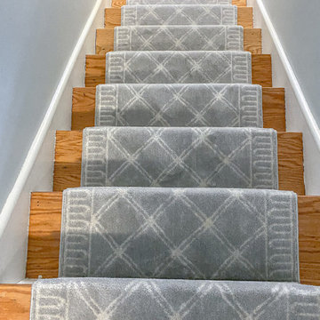 Nourison Lumiere Lattice in Chrome Stair Runner