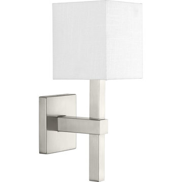 Metro Collection 1-Light Wall Sconce, Brushed Nickel