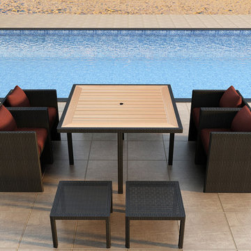9 Piece Arbor Cube Outdoor Dining Set