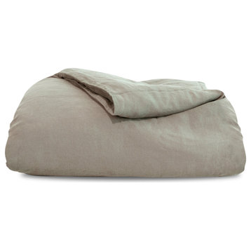 Delilah Home 100% Hemp Bed Sheets, Queen Duvet Cover