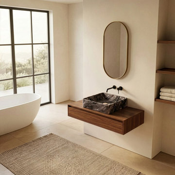 Maiken - Square Marble Basin