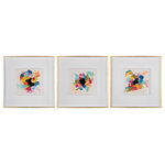 Sagebrook Home - 72X24, Set of 3 Hand Painted Multi-Colorful Abstract - Elegant Wall Art adds distinctive flair to your home interior design. Looks bold and beautiful when it hangs on your wall of choice or as backdrop. This piece will bring texture and interest to your walls and environment. Perfect for hanging in your living room, bedroom, office, or dorm. It makes a lovely addition to shelves, bedpost, mirrors, fireplace, and by windows. Decorate any bedroom, family rooms, terraces, bathrooms, hallways, and more. A great gift idea for anyone! Can be a thoughtful gift for loved ones, weddings, birthdays, parties, friends, Christmas, Secret Santa, colleagues, New Year, Thanksgiving, bridal showers, housewarmings, or just because occasions. Sagebrook Home has been formed from a love of design, a commitment to service and a dedication to quality. They create and import fashion forward items in the most popular design styles. Backed with years of experience in the textile field, they are now providing a complete home decor story. The combination of wall decor, furniture, lighting and home accessories are all coordinated with textiles to provide a complete home look. Sagebrook Home is committed to providing the best home decor and accent pieces at value prices. With the combination of wall decor, furniture, lighting, and accent pieces- Sagebrook Home was formed from a love of design, a commitment to service, and a dedication to quality providing the best fashion forward home accessories!