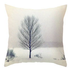 BACK to BASICS - Birch Tree Pillow Cover, 16x16 - Decorative Pillows