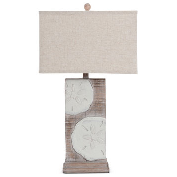 Sand Dollar 30" Poly Table Lamp, Set of 2