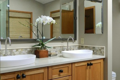 Inspiration for a craftsman bathroom remodel in Seattle