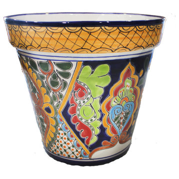 Talavera Standard Flower Pot, 8", F