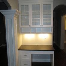 desk in kitchen
