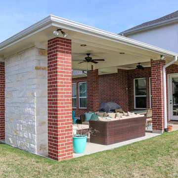 Patio Cover with Fireplace