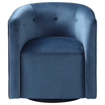 Uttermost Mallorie Blue Swivel Chair 23491