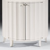 White Fluted Cabinet