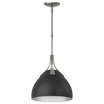 Summit Pendant, Sterling Finish, Black Accents, Standard Overall Height