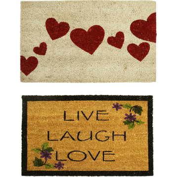 Rubber-Cal "Enduring Love" Doormat Kit 18" x 30" 2 Door Mats