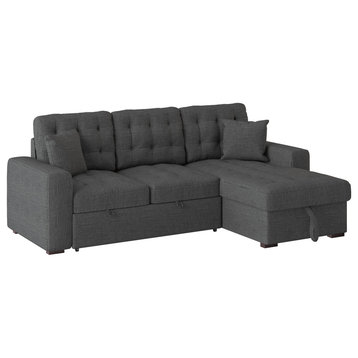 Boykin 2-Piece Sectional Sofa, Dark Gray