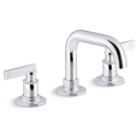 Castia 1.2 GPM Widespread Bathroom Faucet, Polished Chrome