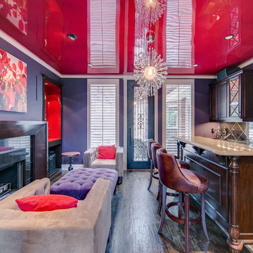 Stunning High Gloss Red Ceiling
