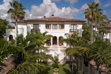 Tuscan exterior home photo in Miami