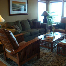 U shaped living room