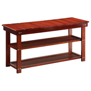 Oxford Utility Mudroom Bench With Shelves