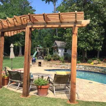 Cedar Pergola Atlanta Curb Appeal