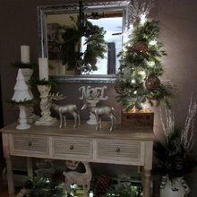 Holiday Entryway for Christmas