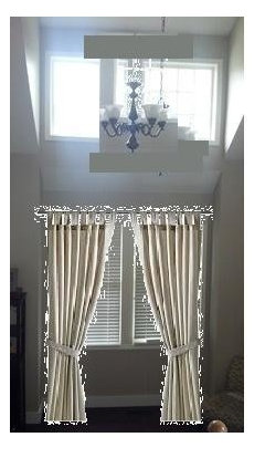 vaulted ceilings & curtains