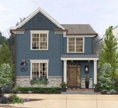 What modern colors to paint this Baby Blue house?