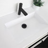 STYLISH Single Handle Modern Bathroom Faucet Sink Faucet, Matte Black Finish