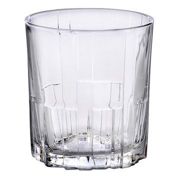 Duralex Jazz Old Fashioned Drinking Glass 9 Ounces, Set of 6