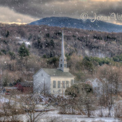 White Church in Stowe, Vermont - Prints And Posters