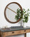 Colfax Round Wood Framed Wall Mirror, Natural 30 Diameter