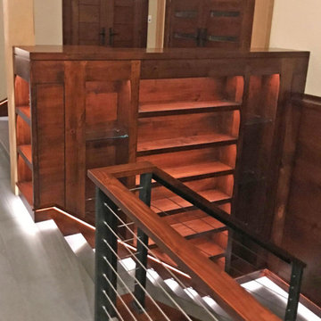 Shelf Lined Staircase