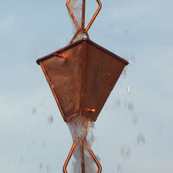 Copper Heirloom Rain Gutter Chain - Rain Chains