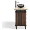 Woodard Bathroom Vanity, Single Sink, 48", Brown, Freestanding
