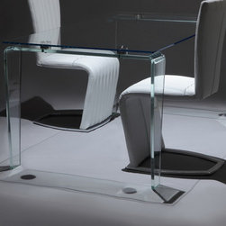 Crystal Modern Glass Dining Table - Dining Tables