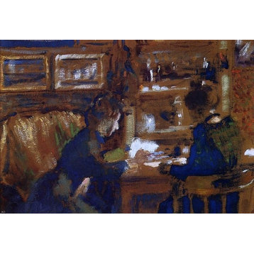 Georges Lemmen Two Women in an Interior 18"x27" Premium Canvas Print