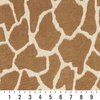 Beige Giraffe Print Microfiber Stain Resistant Upholstery Fabric By The Yard
