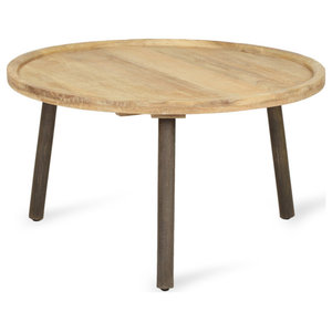 caspar walnut wood coffee table