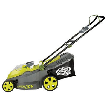 Cordless Lawn Mower With Brushless Motor Bag and Discharge Chute