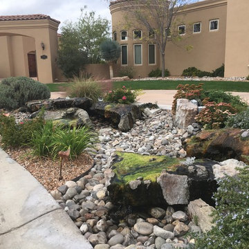 Drilled Rock Water Feature