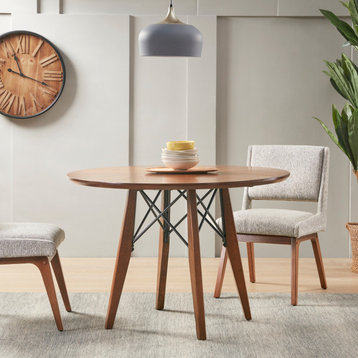 INK+IVY Clark Mid-Century 2-Person Dining Set With Round Dining Table