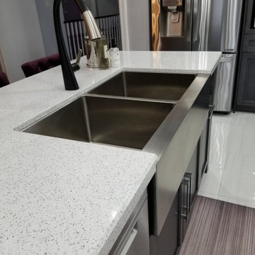 Grey & Purple Kitchen