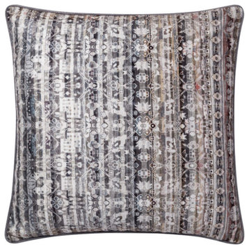 Loloi Polyester And Cotton Accent Pillow With Grey Finish PSETP0706GY00PIL3