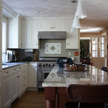 Linen White Painted Kitchen Cabinets