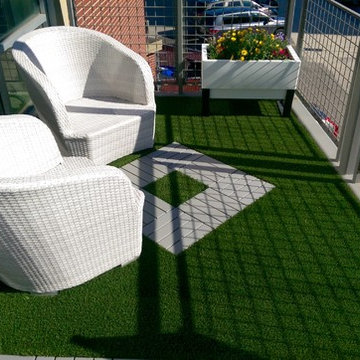 Balcony | Deck Tiles & High Density Miami Turf