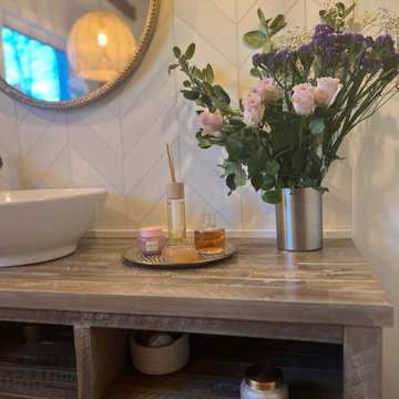 Euro-vintage Master Bath