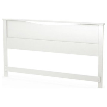 South Shore Step One King Panel Headboard in White